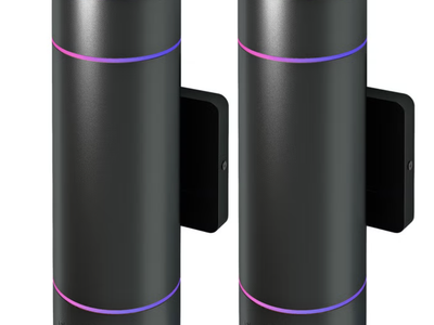 Atomi Smart Wi-Fi Rotundus Outdoor Wall Sconces 2-pack