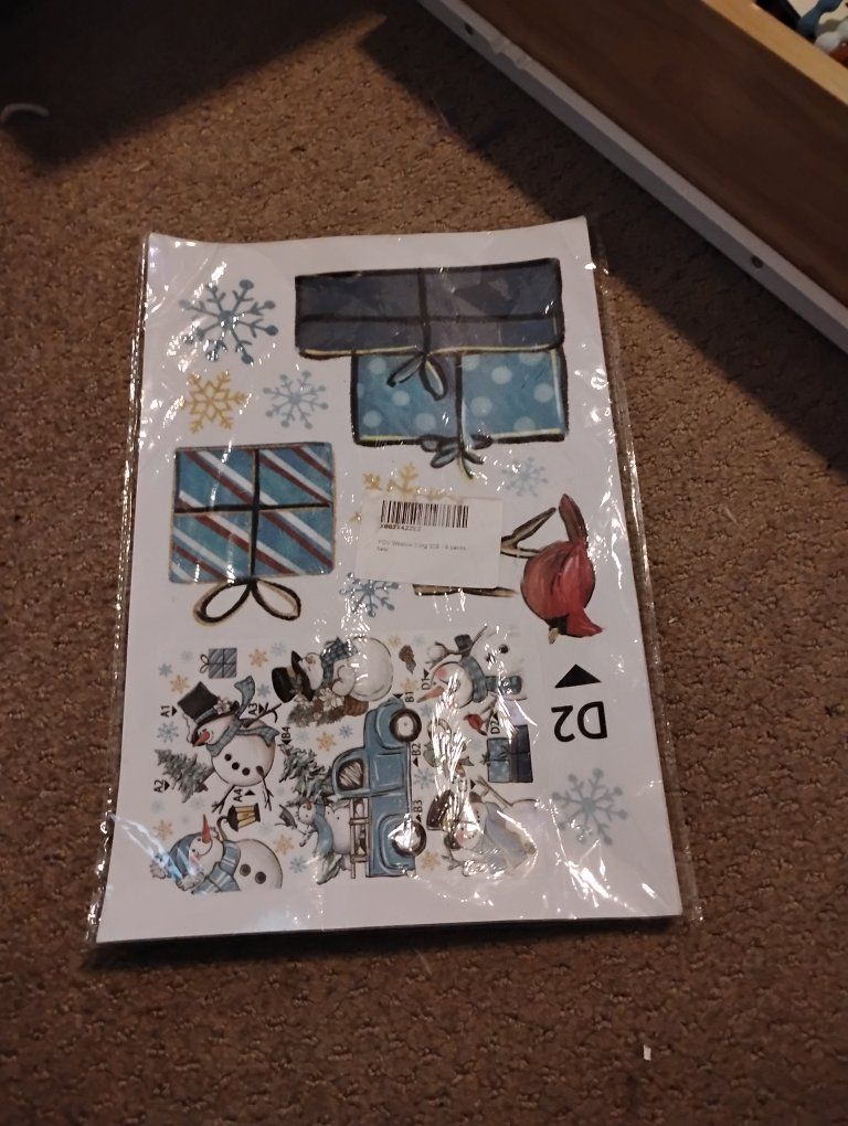 New YOVS Window Cling 329 (9 packs) - Festive Holiday Decorations