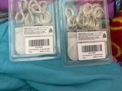New YKB Set Of 10 Blue Fairy String Lights, Battery Operated