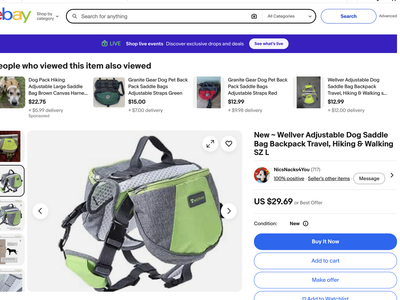 Dog Saddle Bag Travel Packs (2)