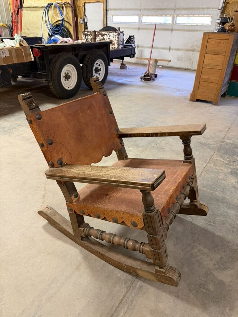 Old World Charm Rocking  Chair Vintage