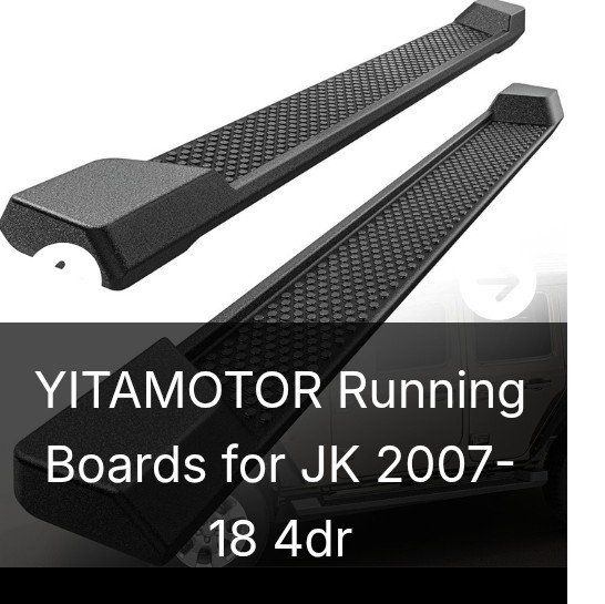 Running Boards for Jeep 2007-2018 (like new)