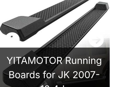 Running Boards for Jeep 2007-2018 (like new)
