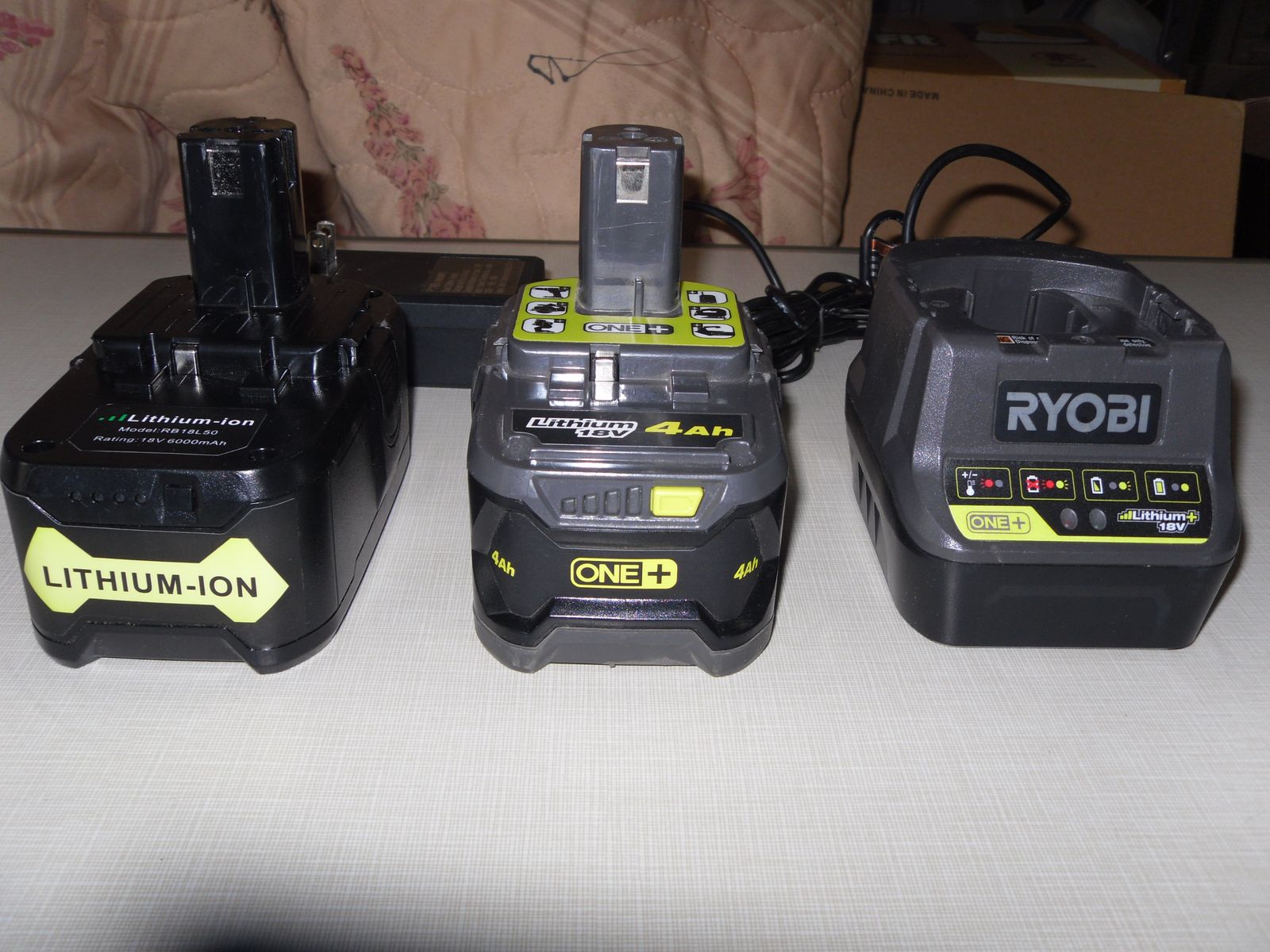 Ryobi Batteries (2) & Charger