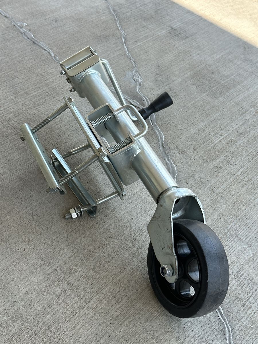Heavy Duty Swivel Trailer Jack with Wheel and Mounting Hardware