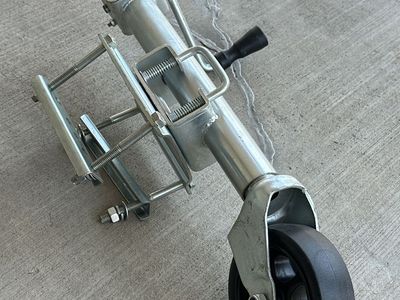 Heavy Duty Swivel Trailer Jack with Wheel and Mounting Hardware
