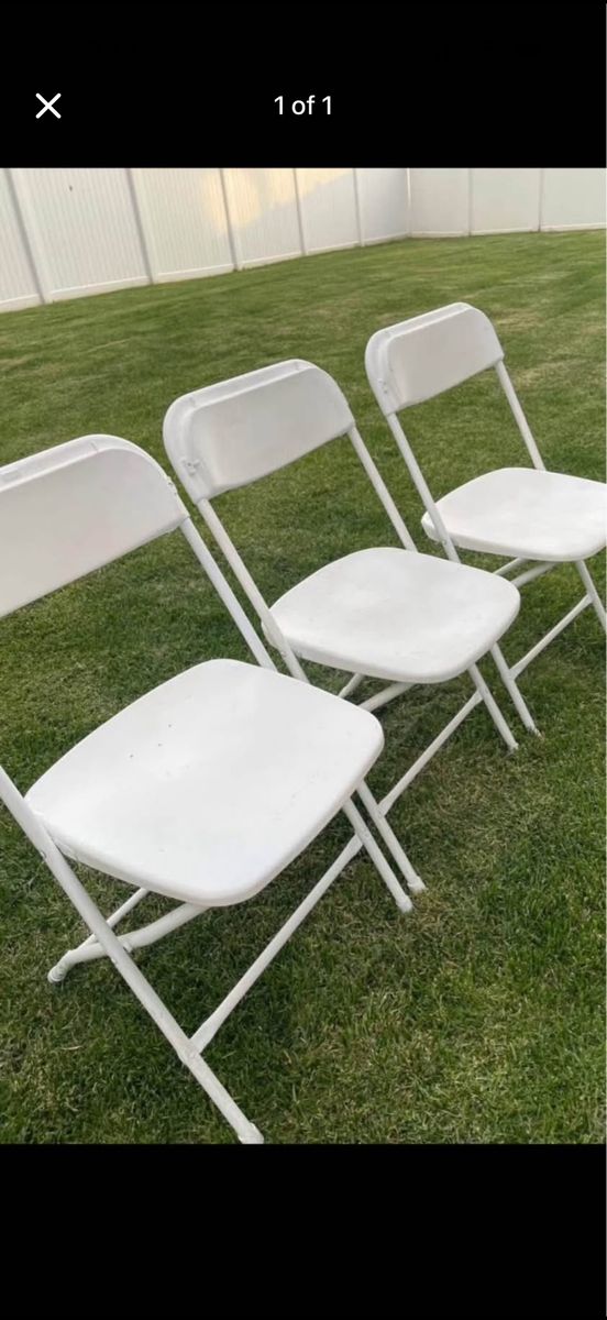 White Plastic Folding Chairs renting chairs