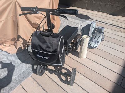 medical scooter for foot ankle leg injury, 2 boots left and right, size small, anti slip shower mat all for $45. On Amazon$93+tx