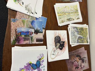 Assorted homemade blank Greeting Cards - Mixed Lot of Landscapes, Animals, & Art
