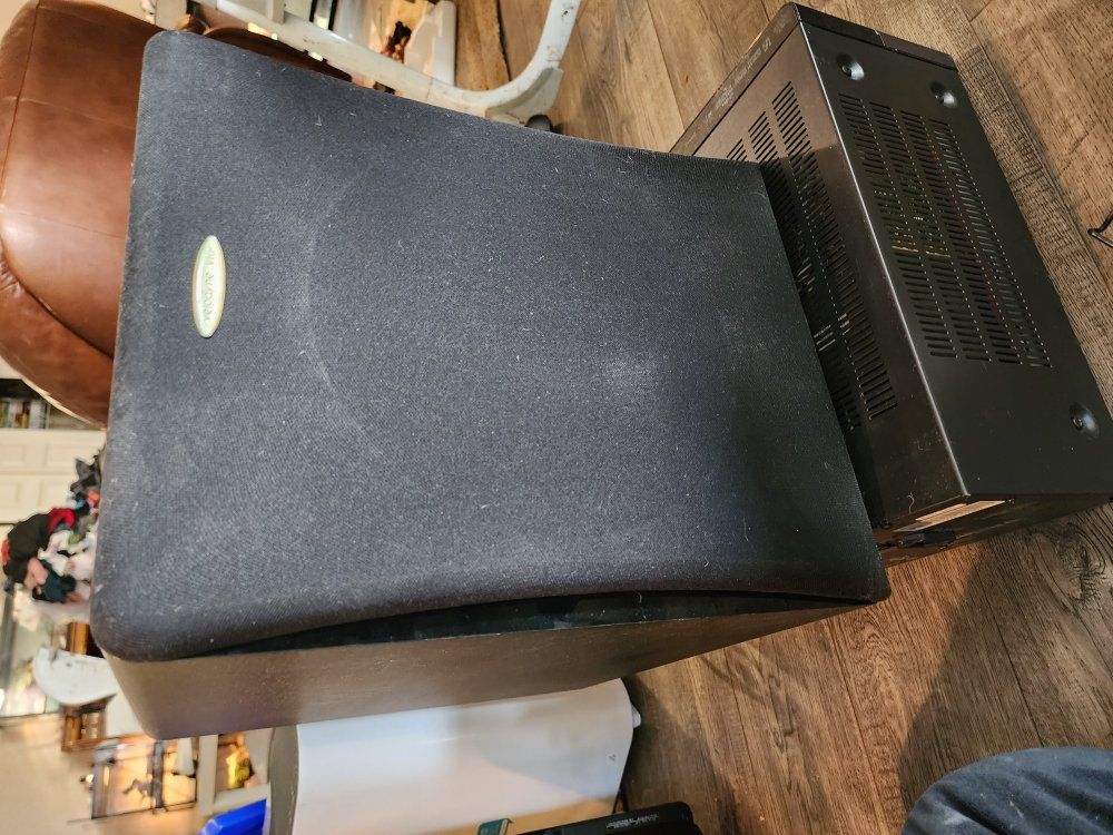 velodyne subwoofer and Harman/kardon reciever