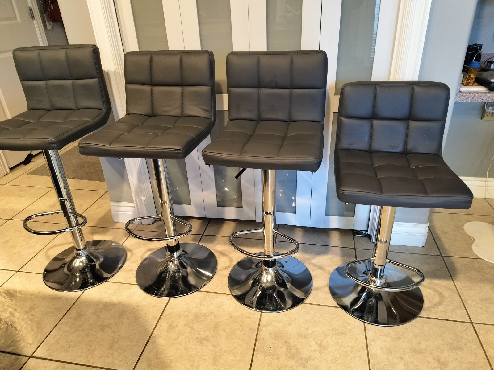 Bar stools - set of 4 - counter or bar height