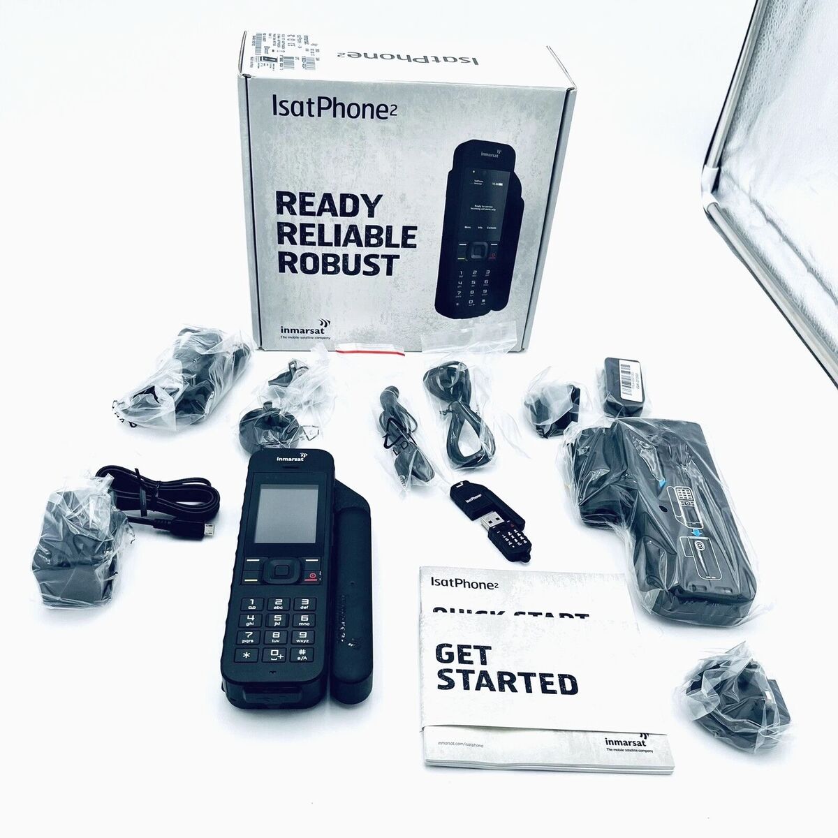 NEW Inmarsat IsatPhone 2 Satellite Phone & 1800 Transferable Mins OBO