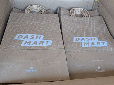 400 Door Dash Brown Paper Bags