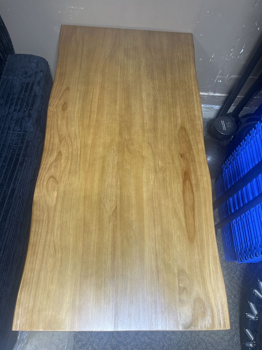 Industrial Style Wooden Top Metal Base Bench - Versatile Seating/Accent Furniture
