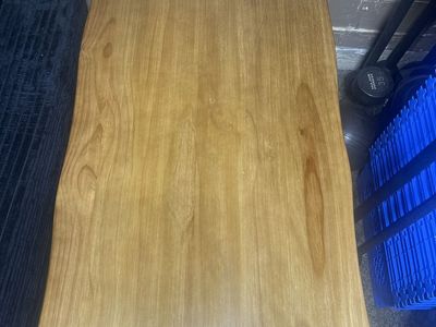 Industrial Style Wooden Top Metal Base Bench - Versatile Seating/Accent Furniture