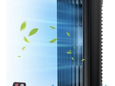 Abolee 13" Bladeless Tower Fan with Remote - 70° Oscillation, 4 Speeds, 4 Modes, 12H Timer, LED Display