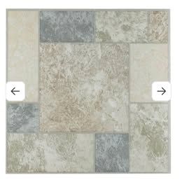 NEW Peel & Stick Floor Tiles - 45 Sq Ft - Marble Look Flooring