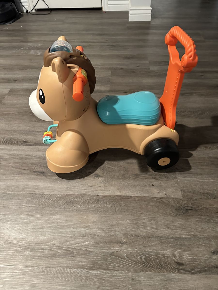 Fisher-Price Walk, Bounce & Ride Pony – Musical Ride-On Toy