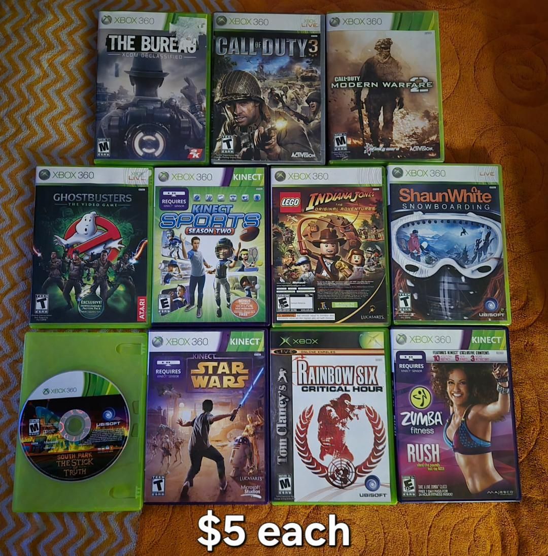 Xbox 360 games $5 each including Call of Duty 3! Trades considered~