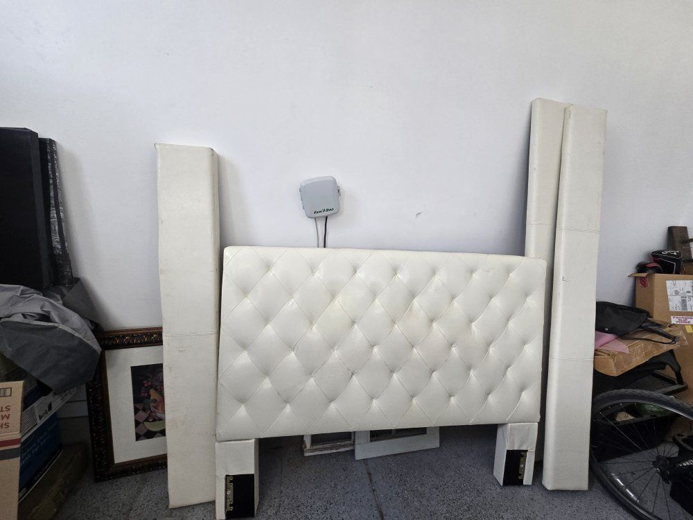 White - Queen Size bed frame Upholstered