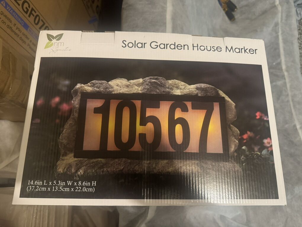Solar Garden House Marker