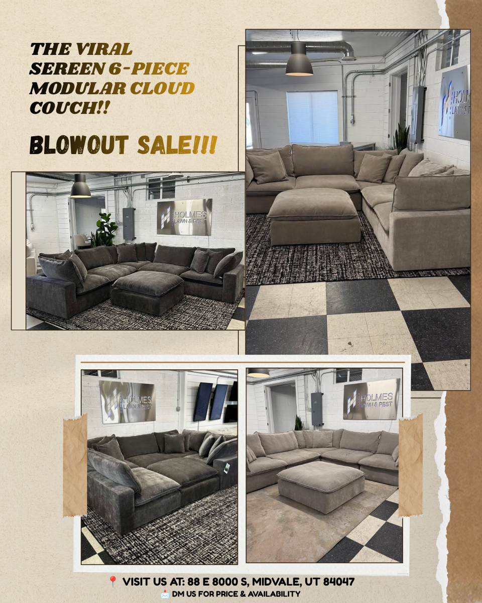 SEREEN 6- PIECE MODULAR CLOUD COUCH!! BLOWOUT SALE!!