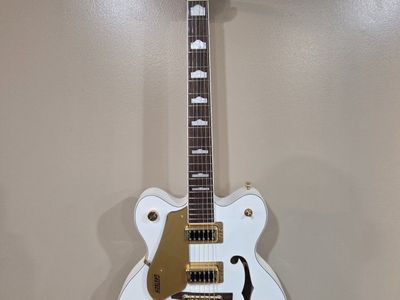 Gretsch Electromatic G5422GLH Left-Handed Hollow Body Electric Guitar Snowcrest White