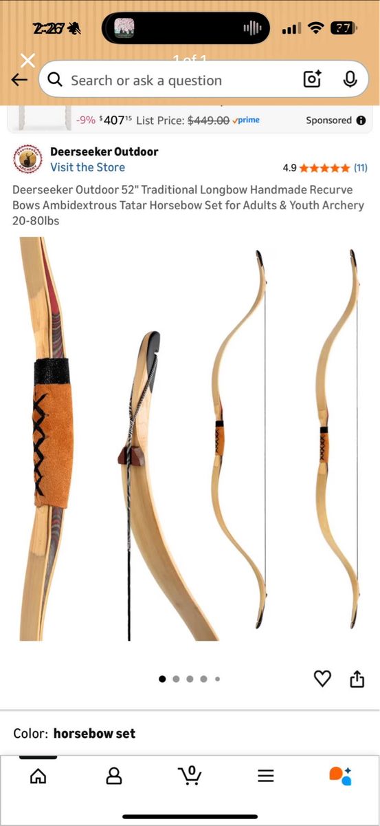 20lb New Recurve Bow
