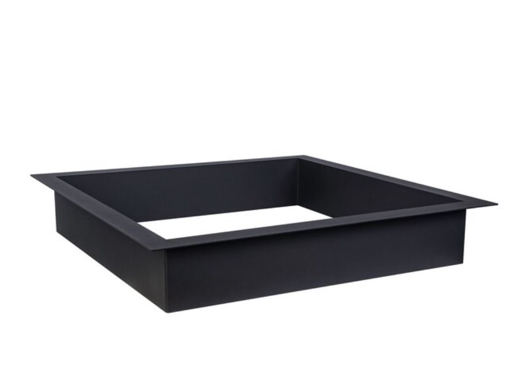 New Square Steel Fire Pit Insert