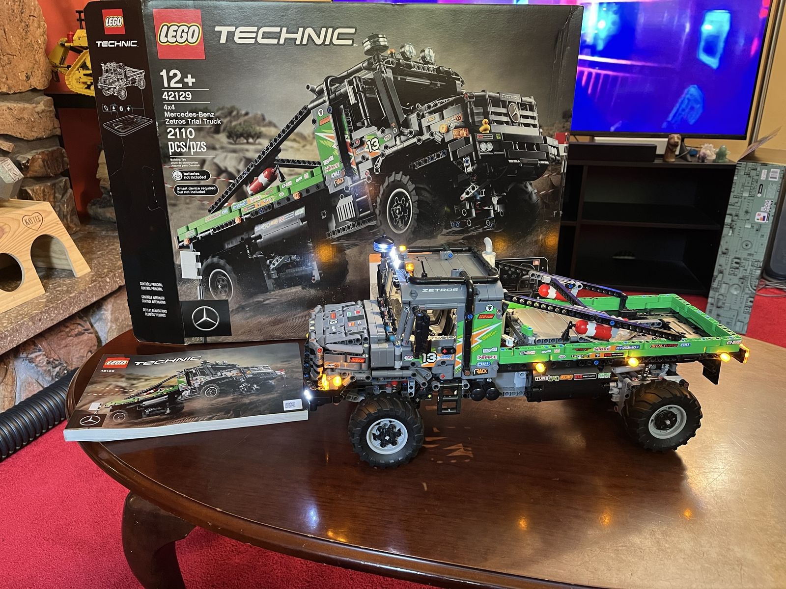 LEGO Technic 4x4 Mercedes-Benz Zetros Trial Truck (42129) Set, Box & Manual