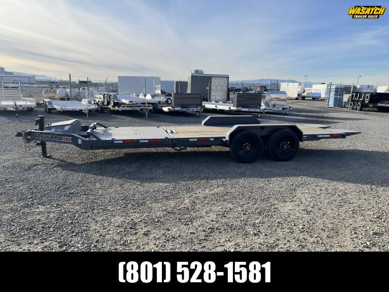 RawMaxx 7x22 G7X I-Beam Gravity Tilt Equipment Trailer