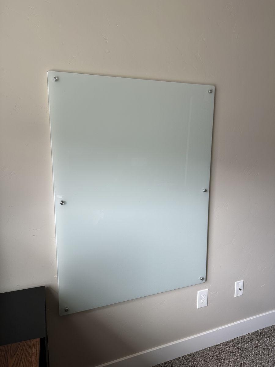 Wall-Mounted Glass Dry Erase Board Whiteboard