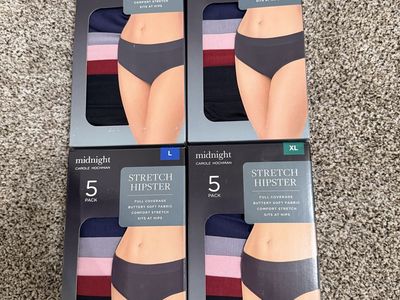Midnight Carole Hochman Stretch Hipster 5-Pack Assorted Colors New