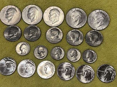 Set Of 5 Bicentennial And Semiquincentennial Coins
