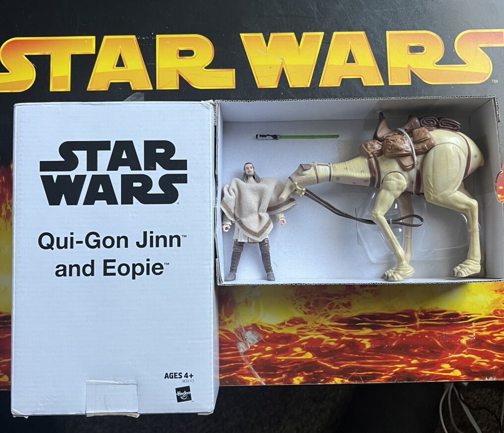 Star Wars Phantom Menace Qui-Gon Jinn And Eopie