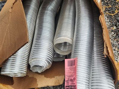Flexible Aluminum Ducting – 3” & 4” (Multiple Pieces)