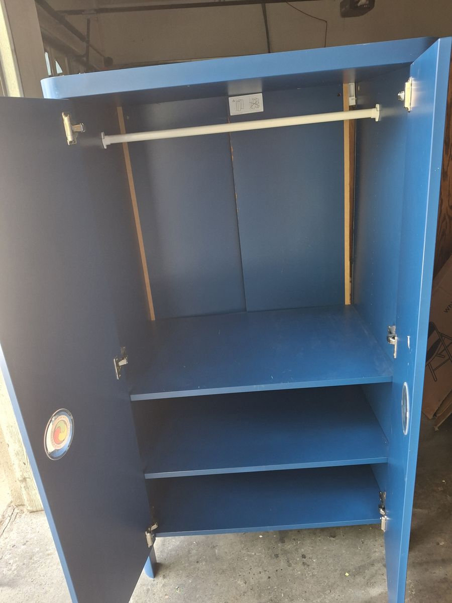 blue cabinet/dresser