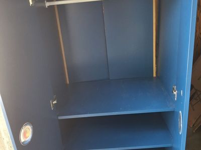 blue cabinet/dresser