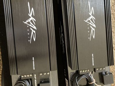 2x Skar Audio RP-1500.1D Monoblock Class D Car Amplifiers - 1500W RMS