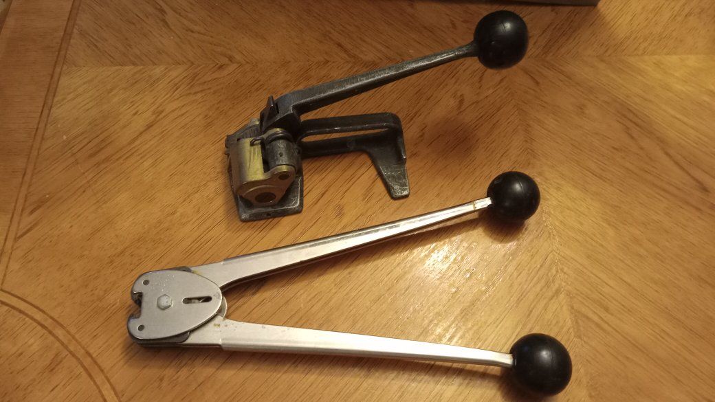 Vintage Gerrard Model 1916 Steel Banding Tool Set (Tensioner & Sealer Crimper)