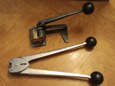 Vintage Gerrard Model 1916 Steel Banding Tool Set (Tensioner & Sealer Crimper)