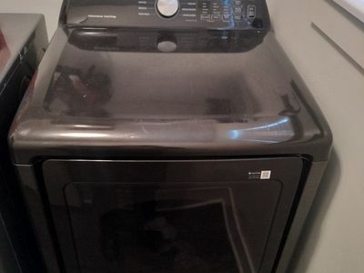 Samsung DVE45R6100C/A3 7.4 cu. ft. Electric Dryer with Steam in Black Stainless Steel