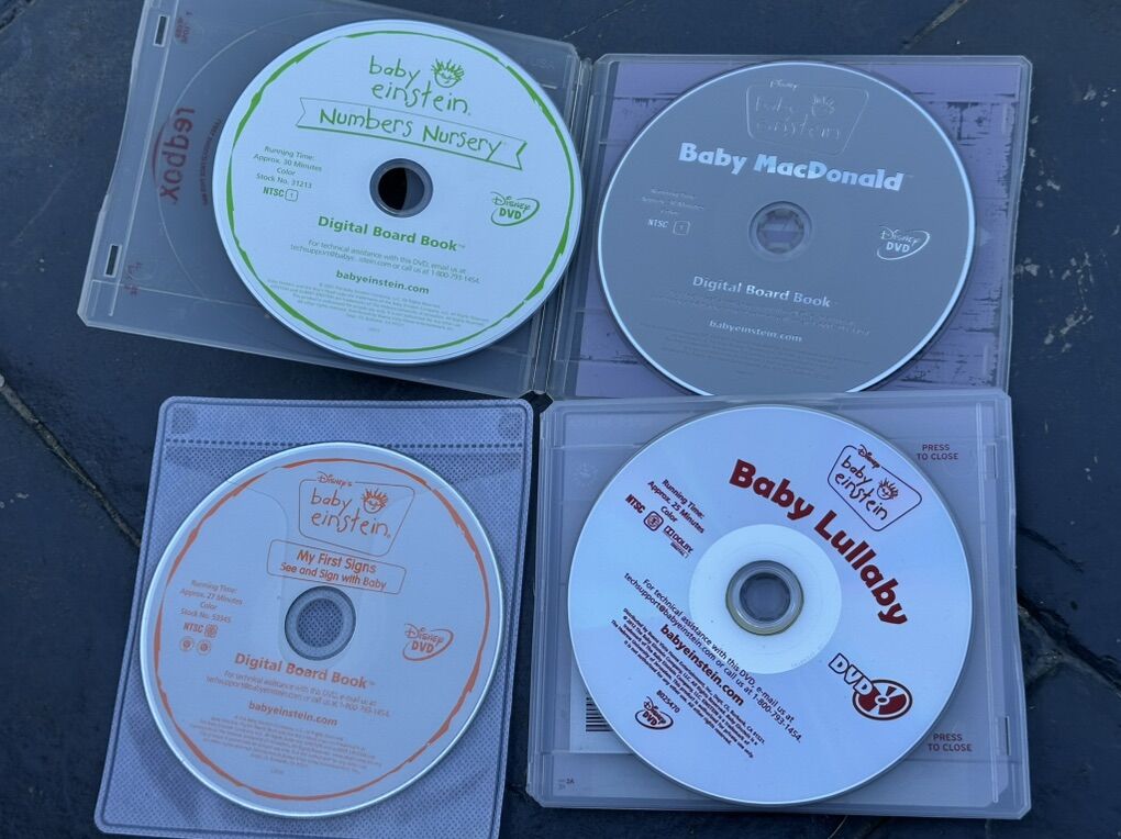 4 Baby Einstein DVDs