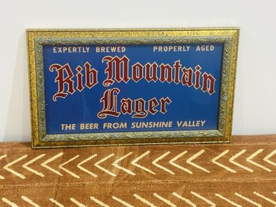 Rib Mountain Lager Sign