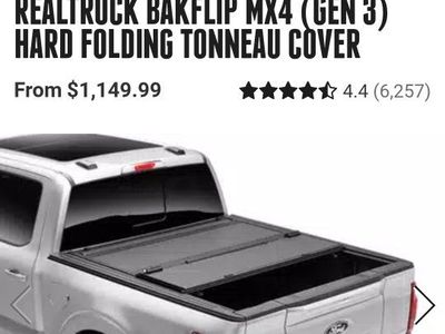 REALTRUCK BAKFLIP MX4 (GEN 3) Hard Folding Tonneau Cover for Ford F150 - Best Seller