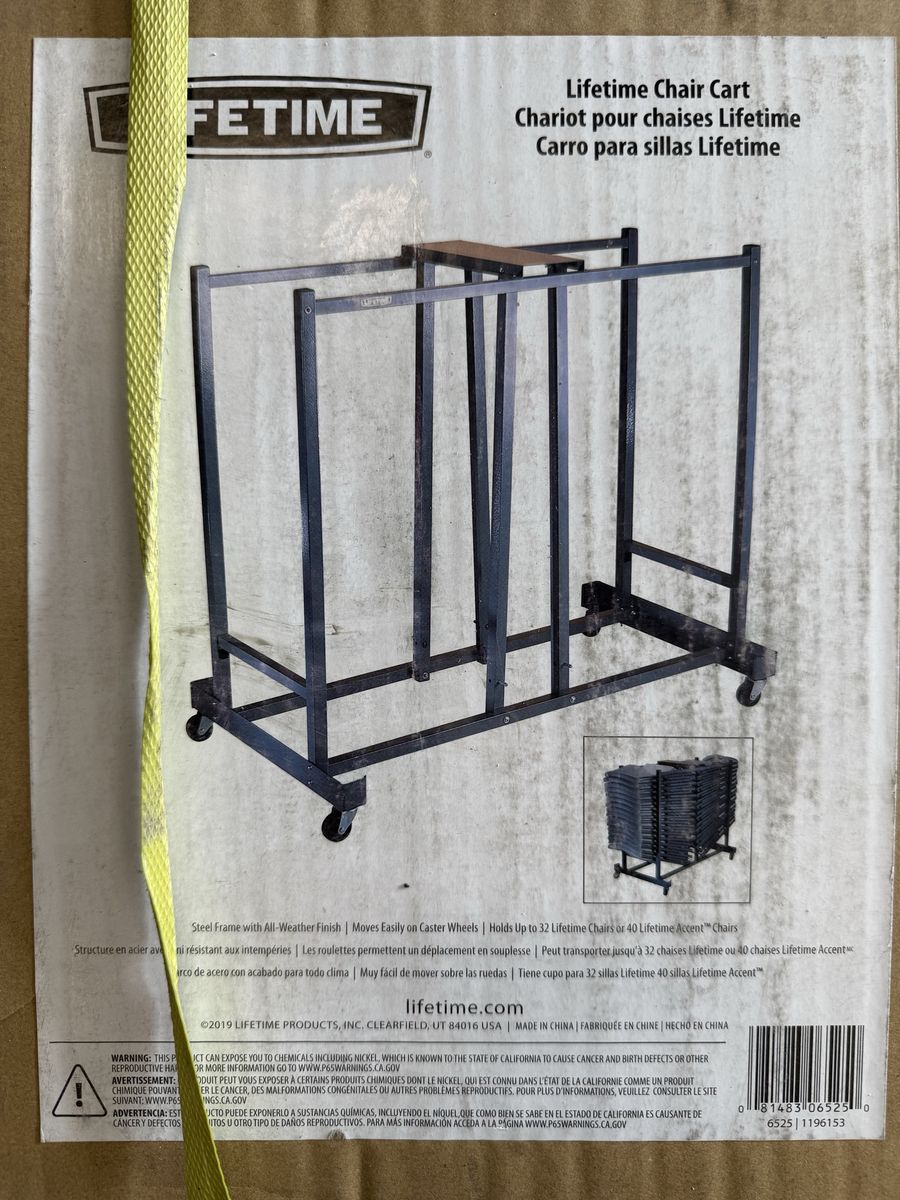 Lifetime Chair Storage Cart