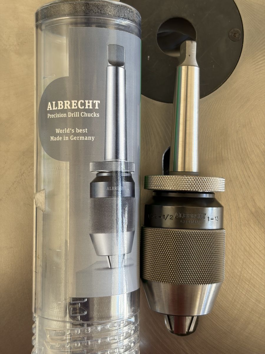 Albrecht  CP 130-2MT Classic-Plus Precision Keyless  Drill Chuck 1/32-1/2 (1-13) Made in Germany excellent condition $460