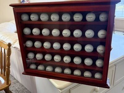 Golfball Display With 45 Like New Balls