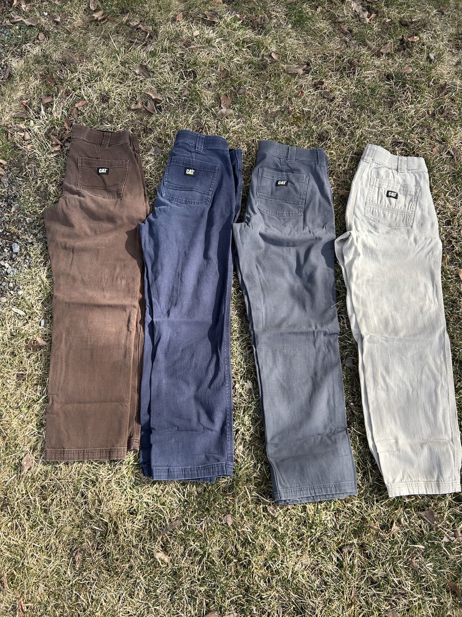 4 CAT Cargo Painter Denim Canvas Pants 30 X 30