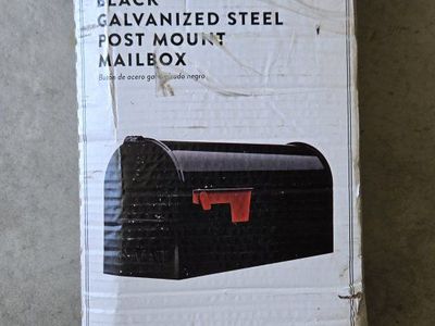 Elite Black Mailbox
